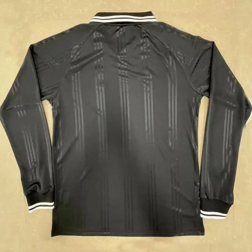 Juventus Black Long Sleeve Retro Soccer Jersey