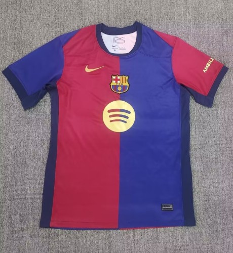 24-25 Barcelona Home Fans Soccer Jersey