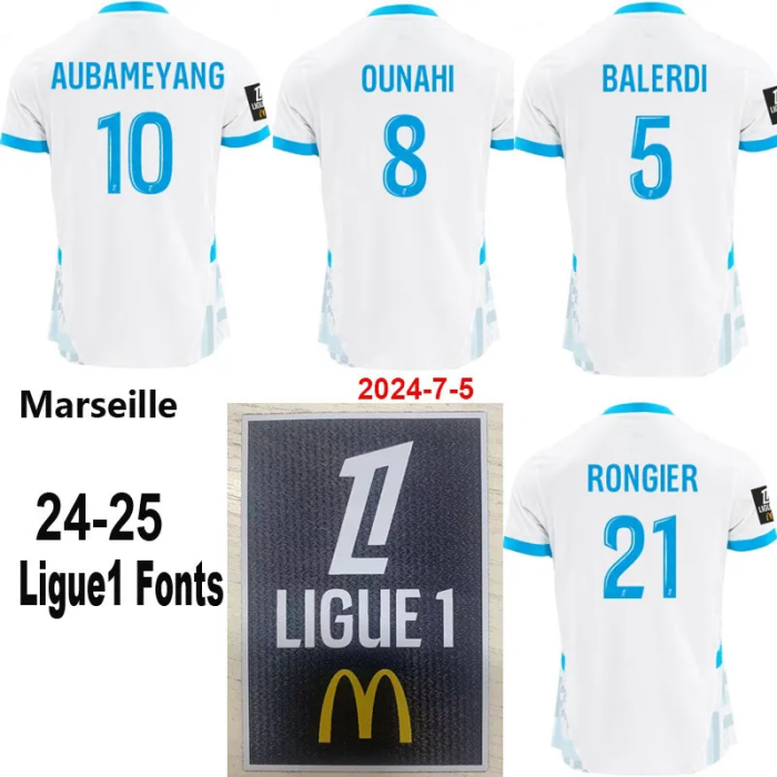 24-25 Marseille Home Fans Version Soccer Jersey