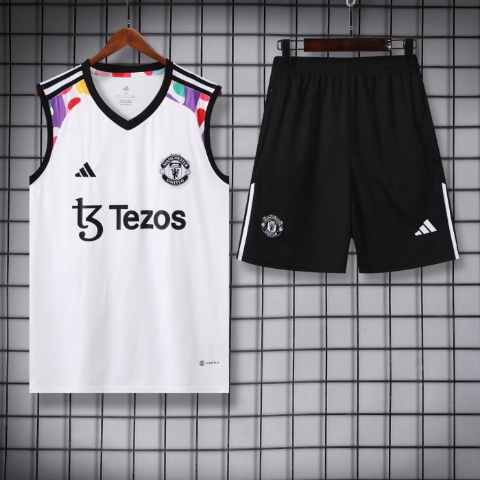 24-25 Manchester United High quality Tank Top And Shorts Suit