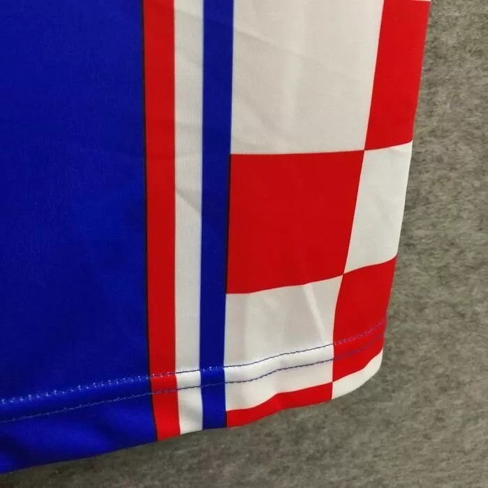 1998 Croatia Away Blue Retro Soccer Jersey