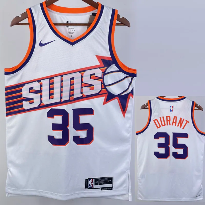23-24 SUNS DURANT #35 White Top Quality Hot Pressing NBA Jersey
