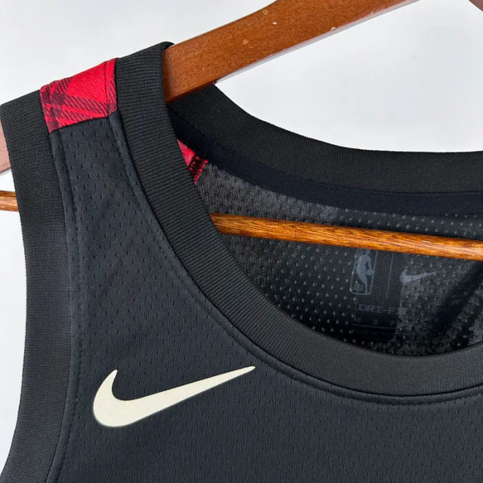 23-24 Trail Blazers SIMMONS #1 Black City Edition Top Quality Hot Pressing NBA Jersey