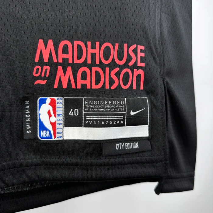 23-24 BULLS LAVINE #8 Black City Edition Top Quality Hot Pressing NBA Jersey