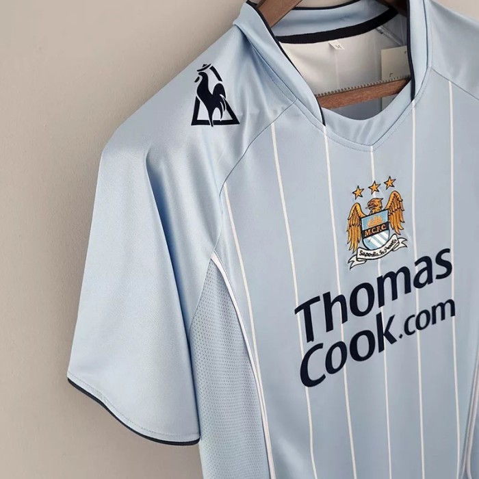 2007-2008 Manchester City Home Retro Soccer Jersey