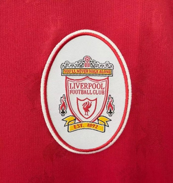 1996-1997 Liverpool Home Retro White Soccer Jersey