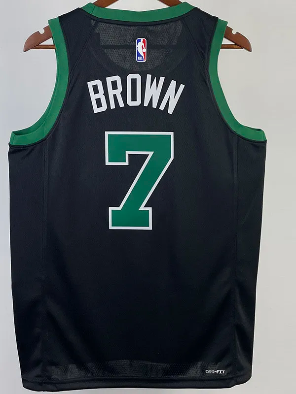 22-23 CELTICS BROWN #7 Black Top Quality Hot Pressing NBA Jersey (Trapeze Edition)