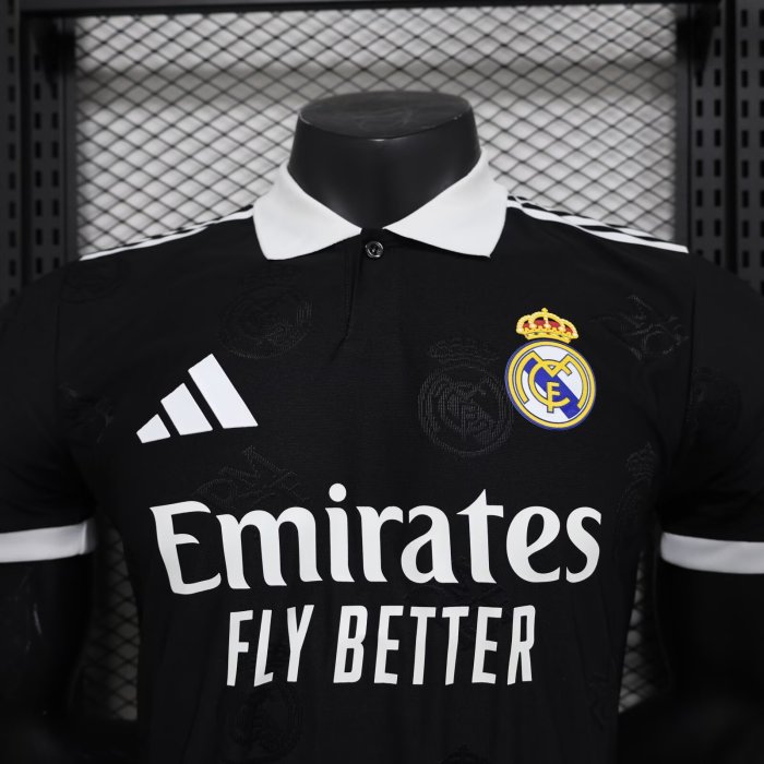 25-26 Real Madrid Black Special Edition Player Version Training Shirts