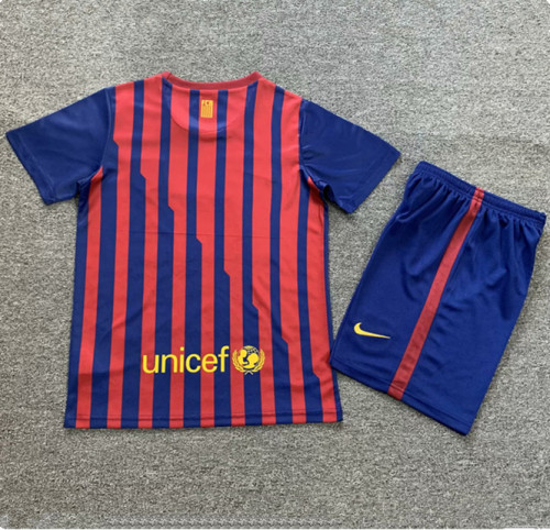 2011-2012 Barcelona Home Retro Kids Soccer Jersey
