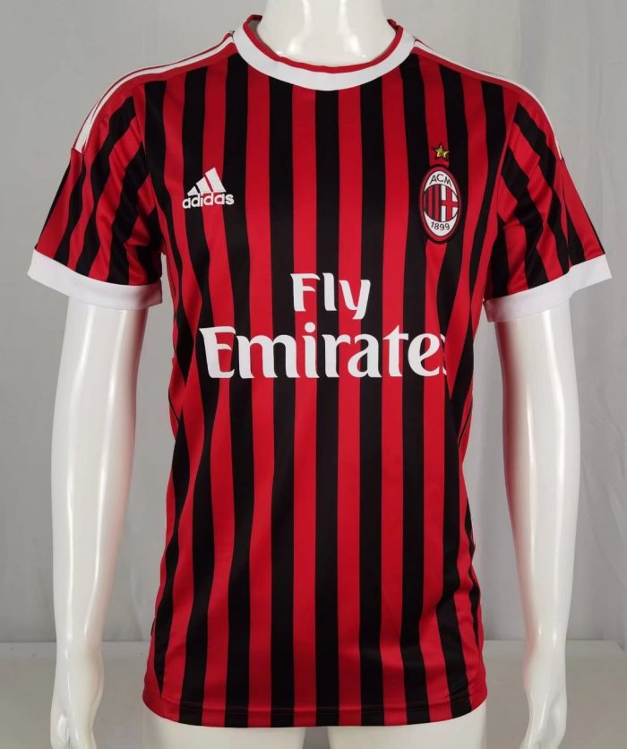 2011-2012 AC Milan Home Retro Soccer Jersey