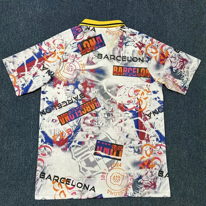 25-26 Barcelona Special Edition Fans Training Shirts (红1899涂)