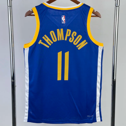 22-23 WARRIORS THOMPSON #11 Blue Top Quality Hot Pressing NBA Jersey