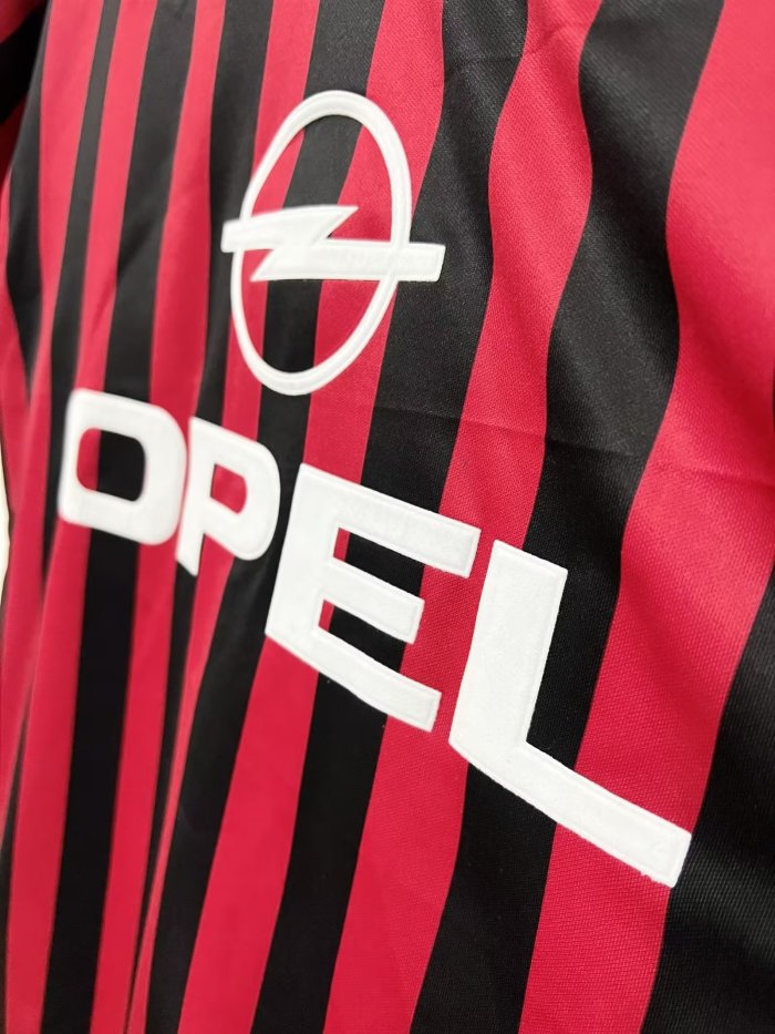1999-2000 AC Milan Home Retro Soccer Jersey