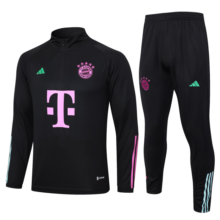 23-24 Bayern High Quality Half Pull Tracksuit