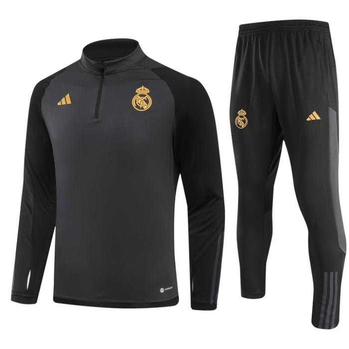 23-24 Real Madrid High Quality Half Pull Tracksuit