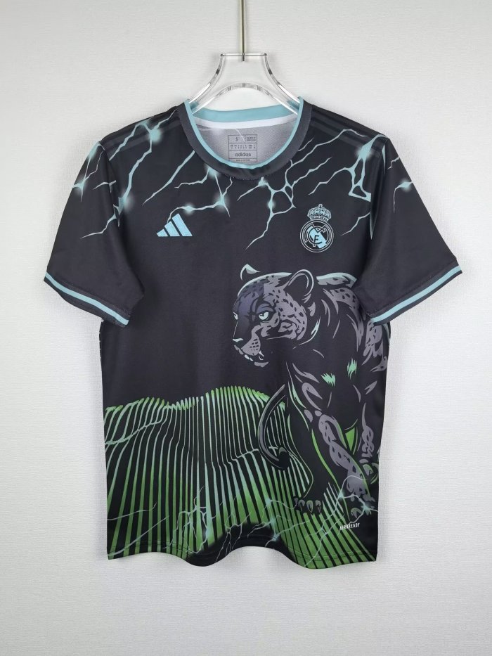 24-25 Real Madrid Black Fans Training Shirts