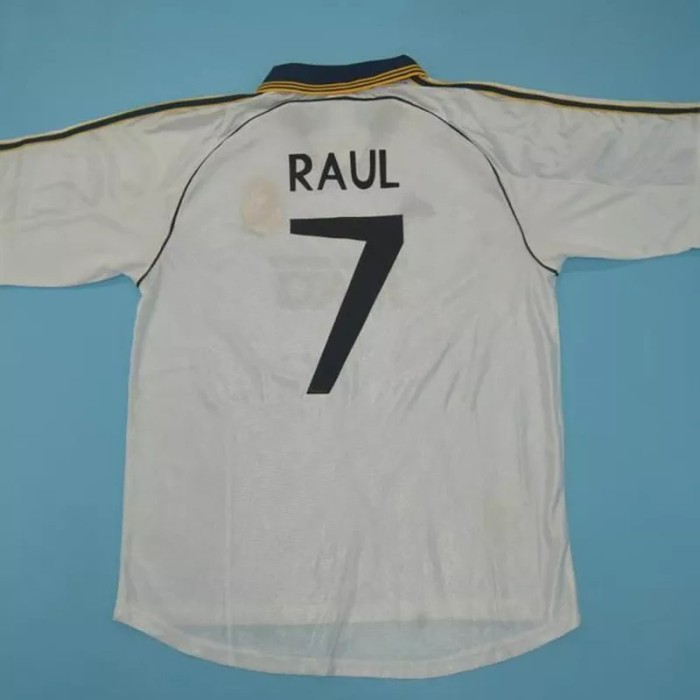 1999-2000 Real Madrid Home Retro Soccer Jersey