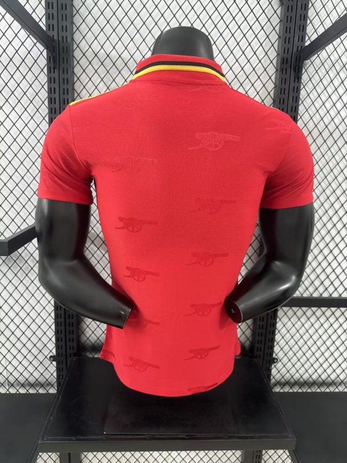 25-26 Arsenal Red Special Edition Player Version Soccer Jersey 三叶草标
