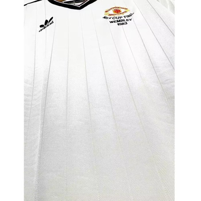 1983 Manchester United Away Long Sleeve Retro Soccer Jersey
