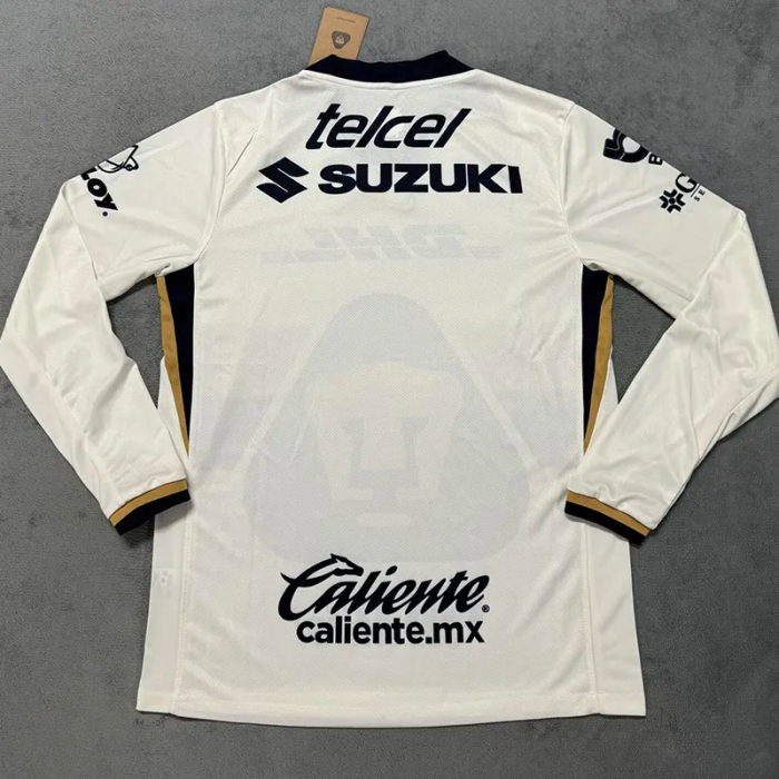 25-26 Pumas UNAM Home Long Sleeve Soccer Jersey (长袖)
