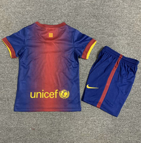 2012-2013 Barcelona Home Retro Kids Soccer Jersey