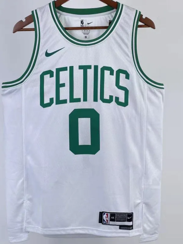22-23 CELTICS TATUM #0 White Top Quality Hot Pressing NBA Jersey