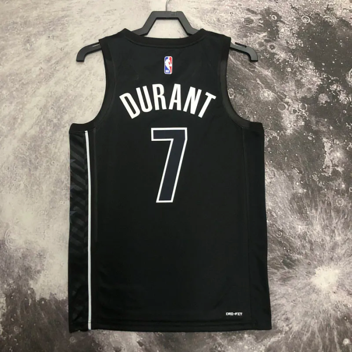 22-23 NETS DURANT #7 Black Top Quality Hot Pressing NBA Jersey (Trapeze Edition)