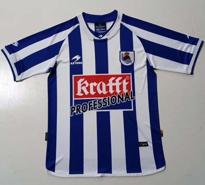 2002-2003 Real Sociedad Home Retro Soccer Jersey