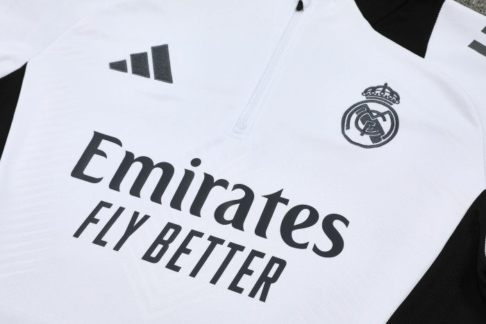 24-25 Real Madrid High Quality Half Pull Tracksuit
