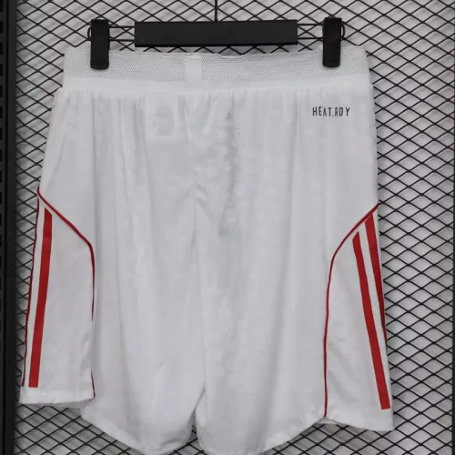 25-26 Ajax White Player Version Shorts Pants (球员短裤)周年标