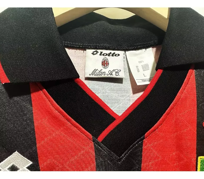 1993-1994 AC Milan UCL Version Retro Soccer Jersey