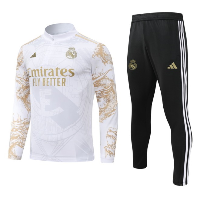 24-25 Real Madrid High Quality Half Pull Tracksuit