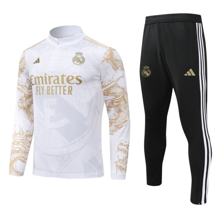 24-25 Real Madrid High Quality Half Pull Tracksuit