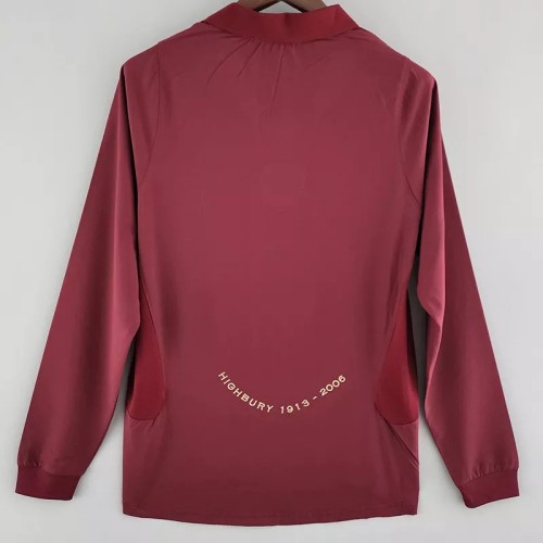 2005-2006 Arsenal Home Long Sleeve Retro Soccer Jersey