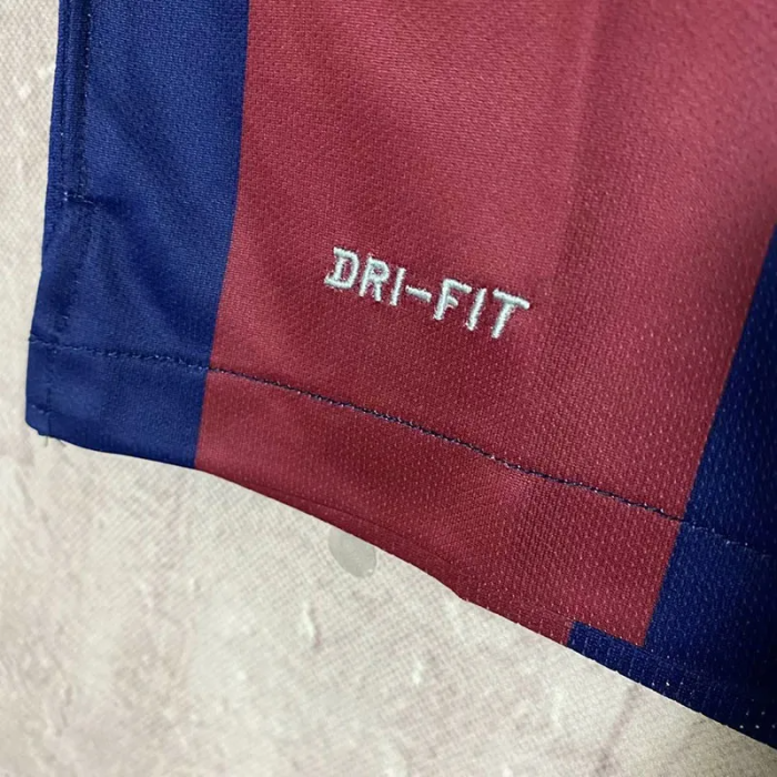 2014-2015 Barcelona Home Long Sleeve Retro Soccer Jersey