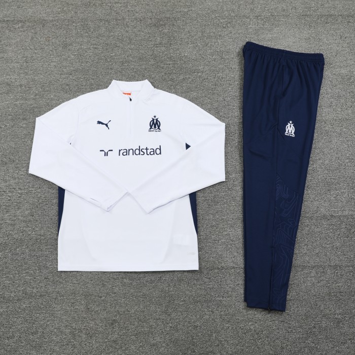24-25 Marseille High Quality Half Pull Tracksuit