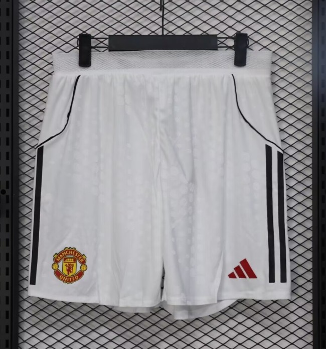 25-26 Manchester United Home Player Version Shorts Pants