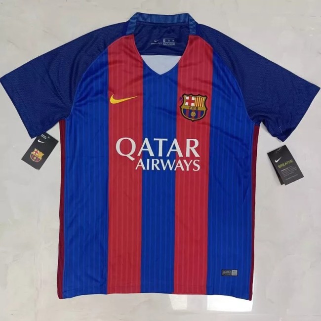 2016-2017 Barcelona Home Retro Soccer Jersey