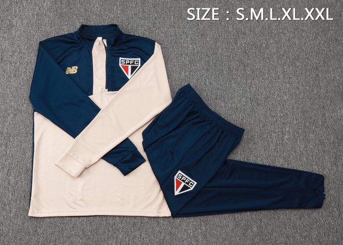 24-25 Sao Paulo FC High Quality Half Pull Tracksuit