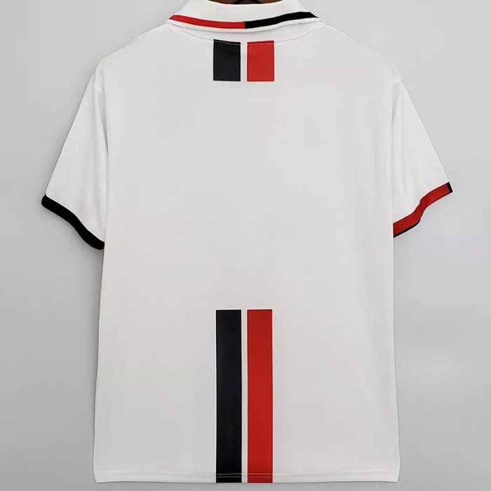 1995-1997 AC Milan Away White Retro Soccer Jersey