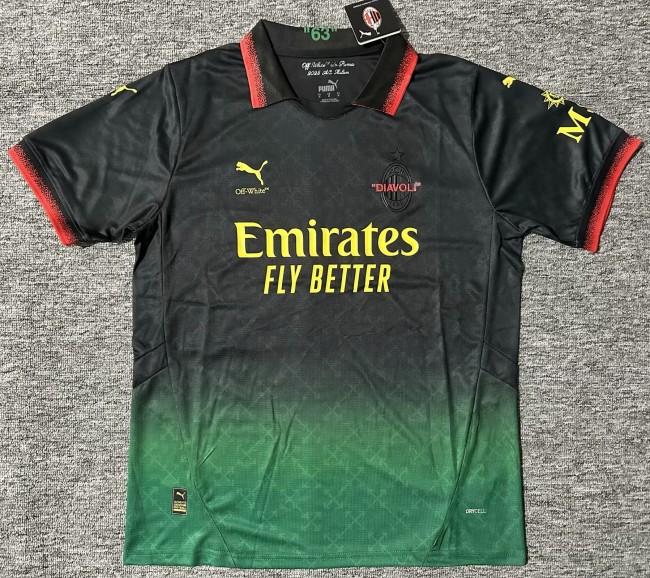 25-26 AC Milan Fourth Fans Soccer Jersey