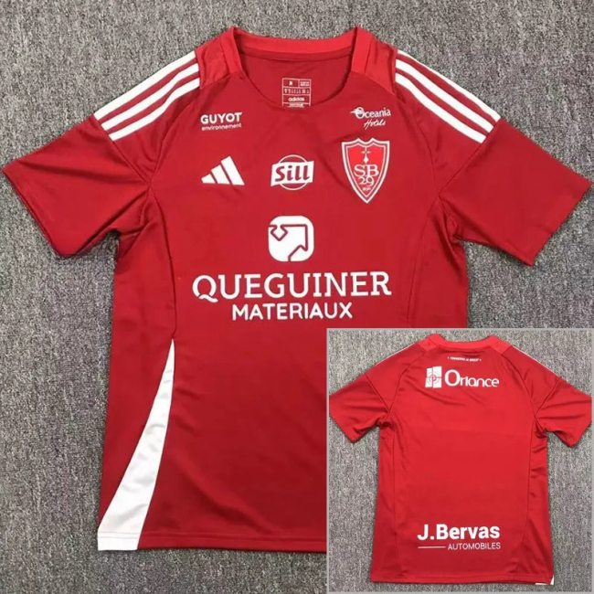 24-25 Stade Brestois 29 Home Fans Soccer Jersey