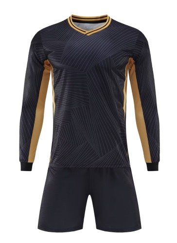 24-25 New Black High Quality Long Sleeve Training Suit