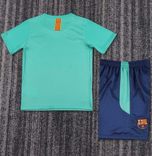 2010-2011 Barcelona Away Retro Kids Soccer Jersey
