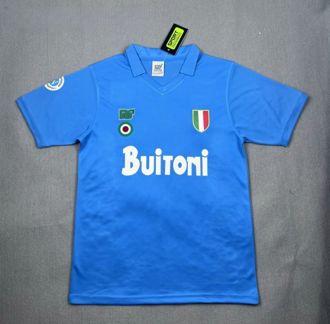 1987-1988 Napoli Home Retro Soccer Jersey