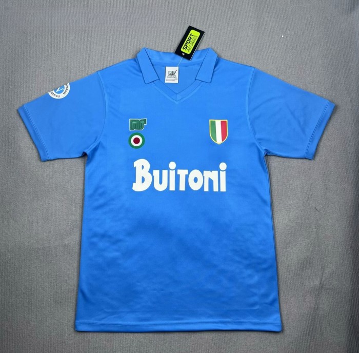 1987-1988 Napoli Home Retro Soccer Jersey