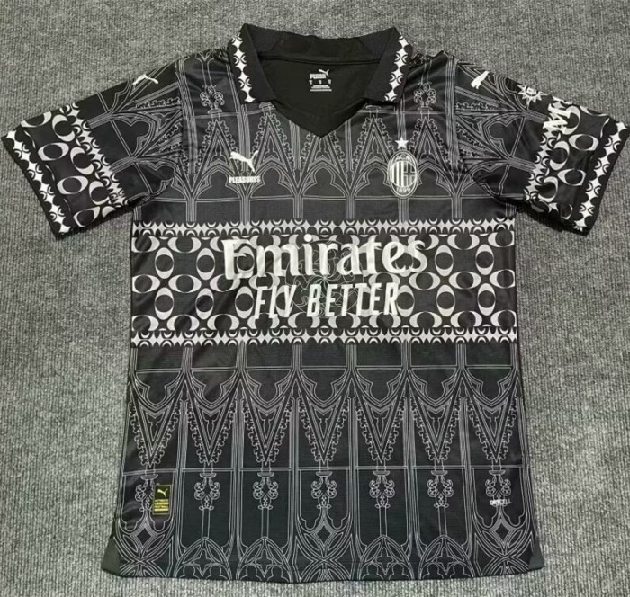 23-24 AC Milan X PLEASURES Special Edition Fans Version Soccer Jersey