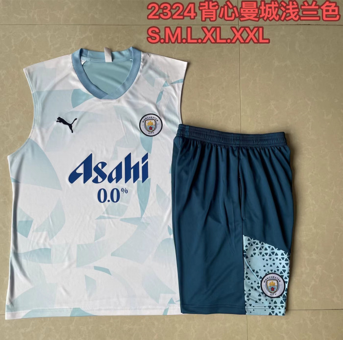 24-25 Manchester City High quality Tank Top And Shorts Suit