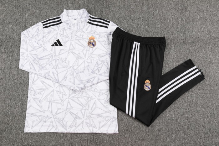 24-25 Real Madrid High Quality Half Pull Tracksuit
