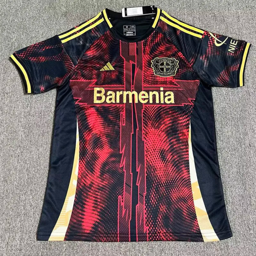 2025 LeverKusen Red Black Special Edition Fans Soccer Jersey